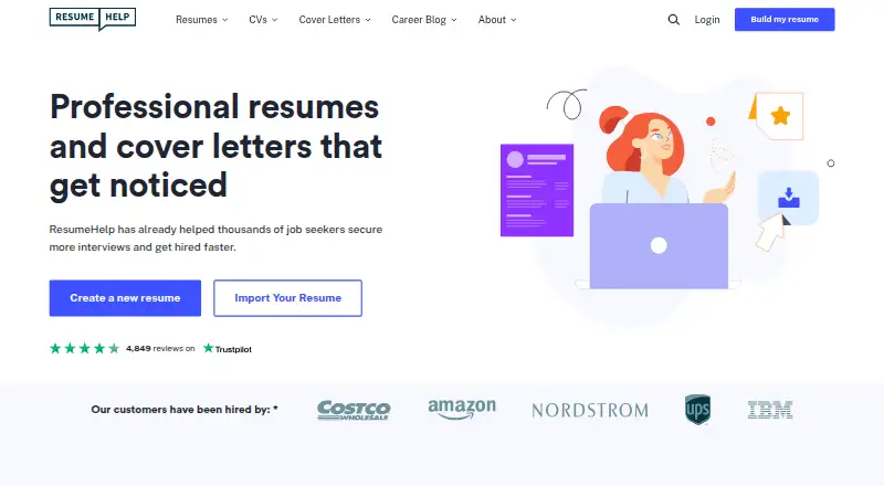 ResumeHelp's own site