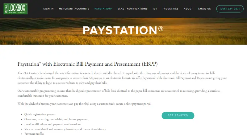 Paystation EBPP's own site