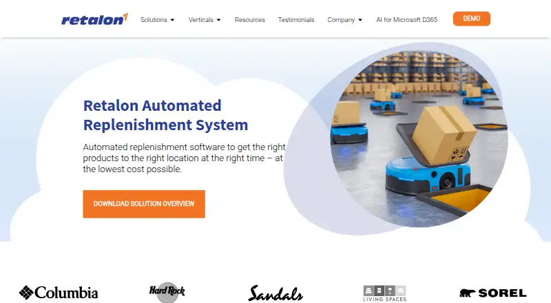 Retalon Automated Replenishment System's own site