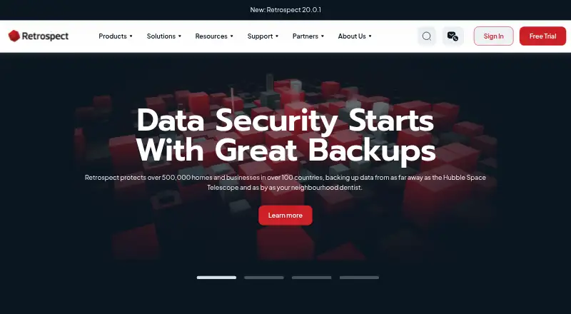 Retrospect Backup's own site