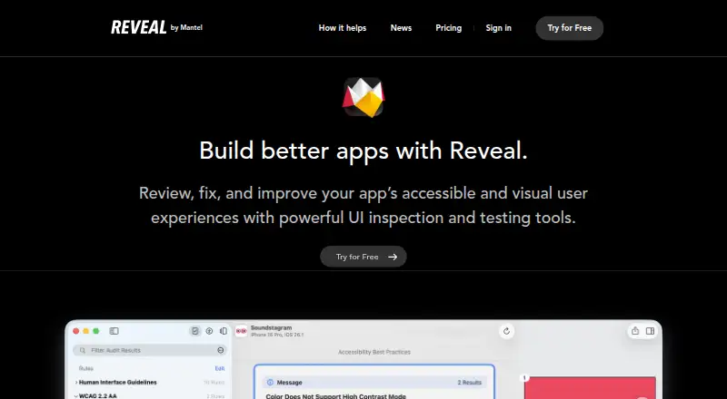 Reveal's own site