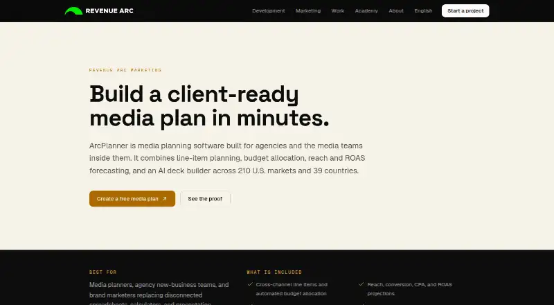 ArcPlanner's own site