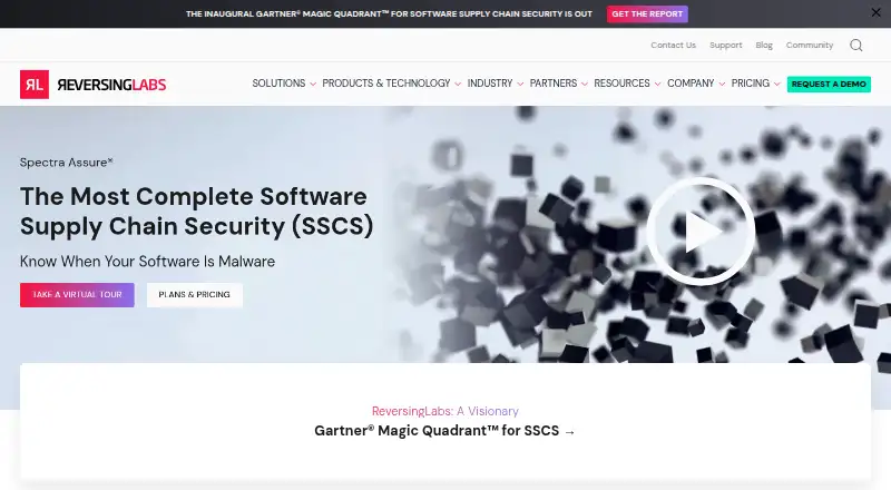 ReversingLabs Spectra Assure's own site