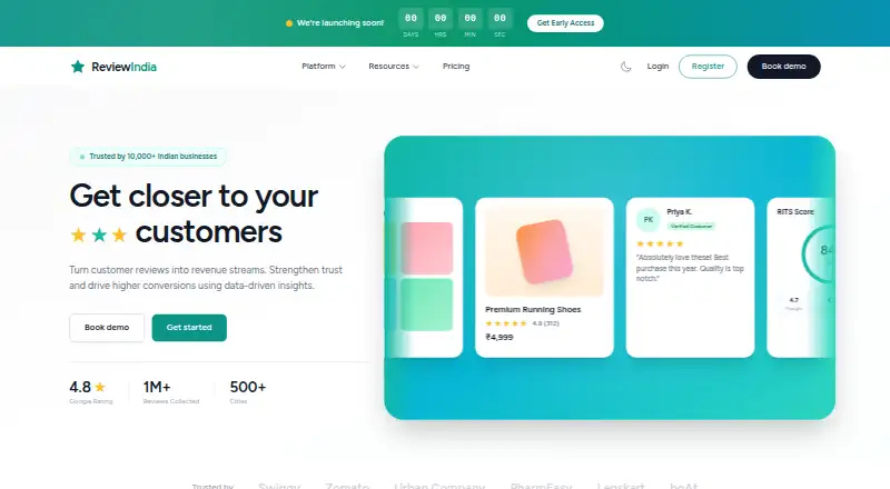ReviewIndia's own site