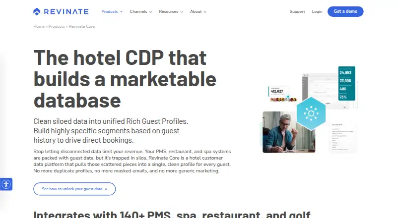 Revinate Core's own site