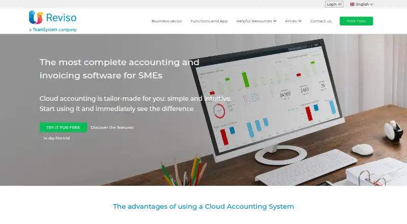 Reviso's own site
