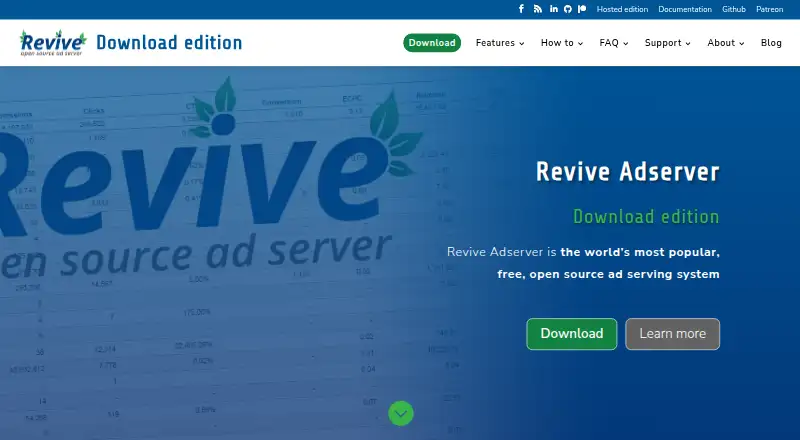 Revive Adserver's own site