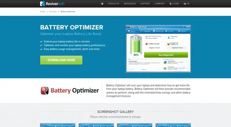 Battery Optimizer's own site