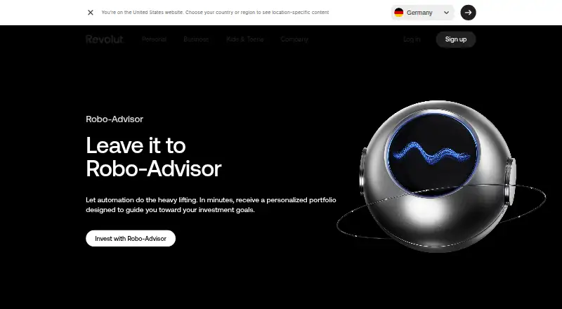 Revolut Robo-Advisor's own site