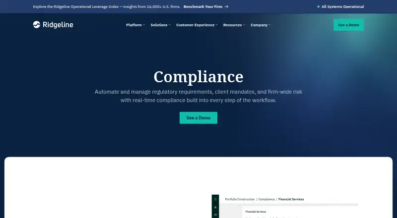 Ridgeline Compliance's own site