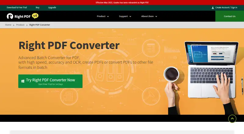 Right PDF Converter's own site