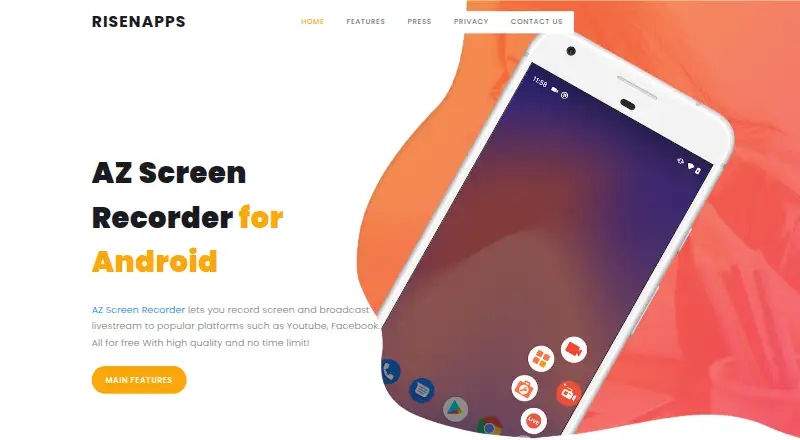 AZ Screen Recorder's own site