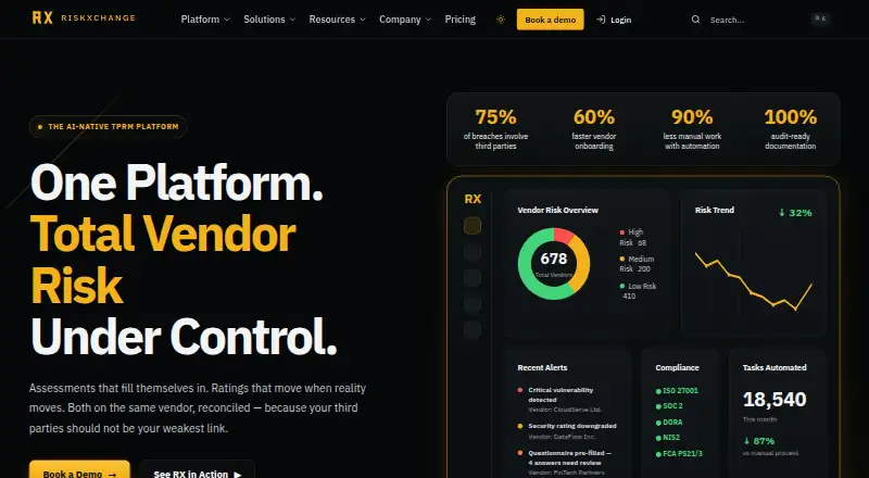 RiskXchange's own site