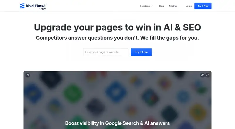 RivalFlow AI's own site