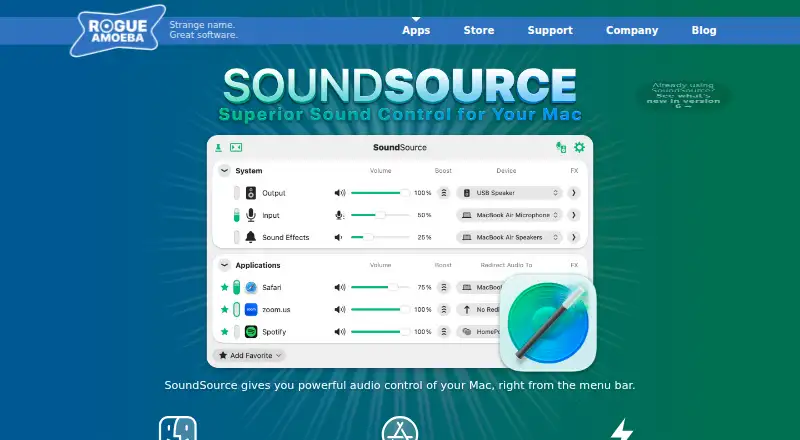SoundSource's own site