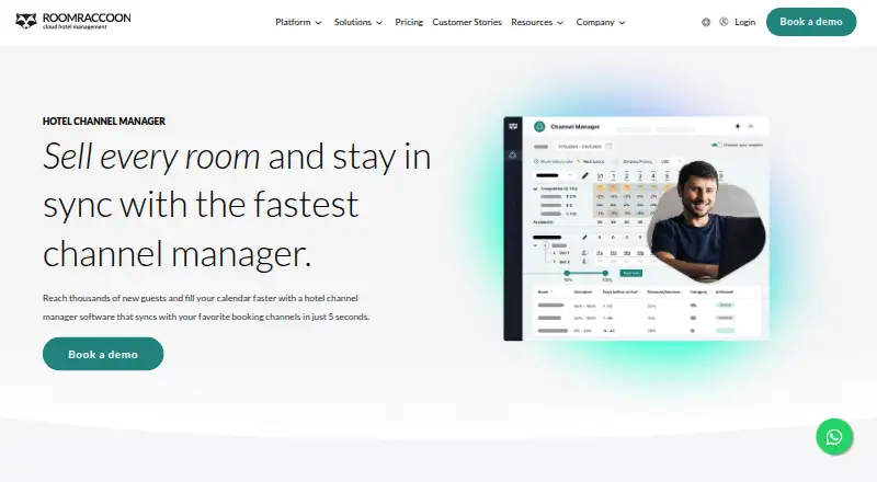 RoomRaccoon Channel Manager's own site