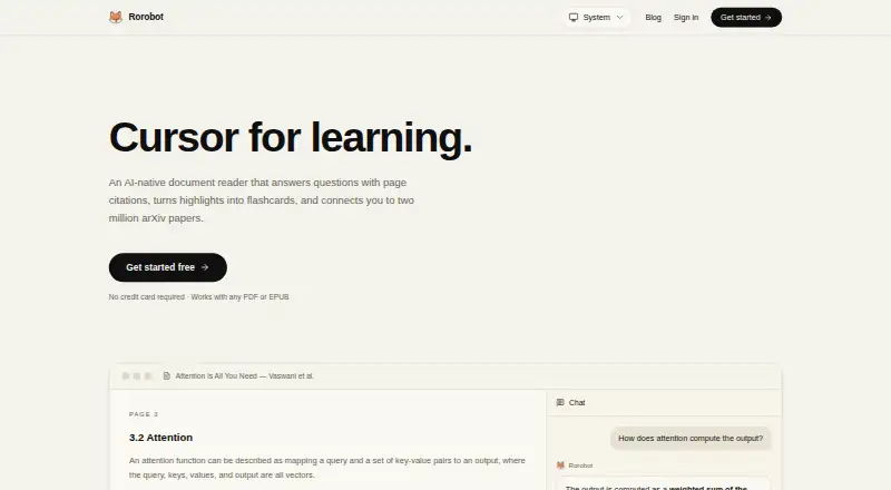 Rorobot's own site