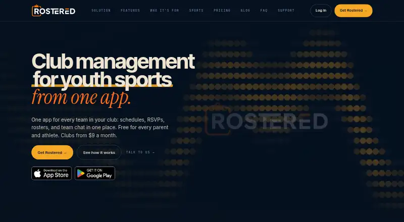 Rostered's own site