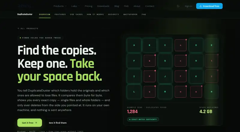 DuplicateDuster's own site