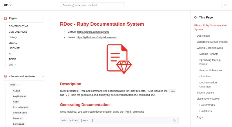 RDoc's own site