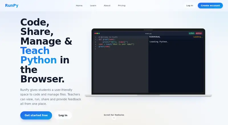 RunPy's own site
