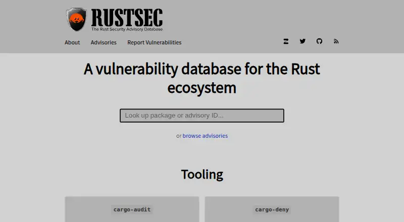 cargo-audit's own site