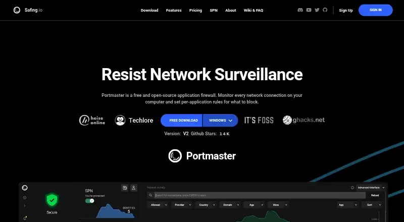 Portmaster's own site