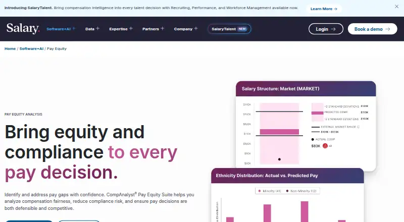 Salary.com CompAnalyst Pay Equity Suite's own site