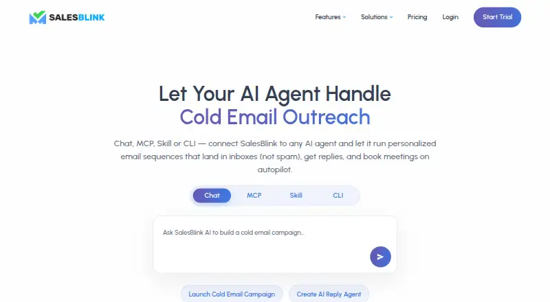 SalesBlink's own site