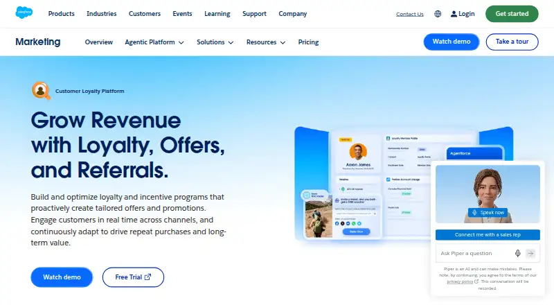 Salesforce Loyalty Management's own site