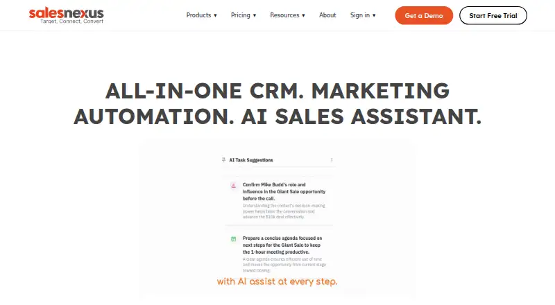 SalesNexus's own site