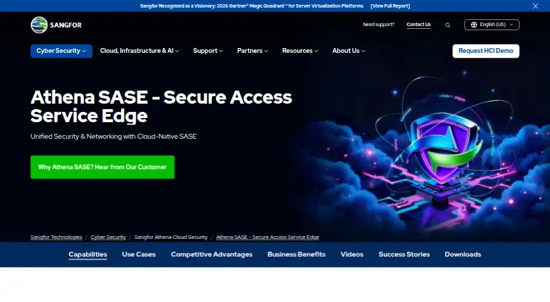 Sangfor Athena SASE's own site