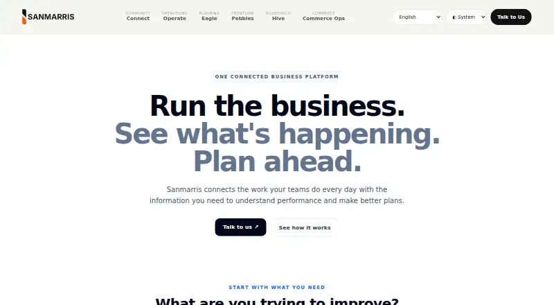 Sanmarris Connect's own site