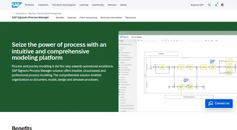 SAP Signavio Process Manager's own site