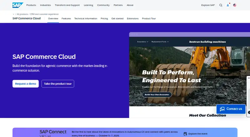 SAP Commerce Cloud's own site