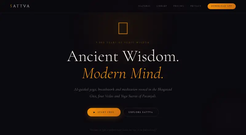 Sattva's own site