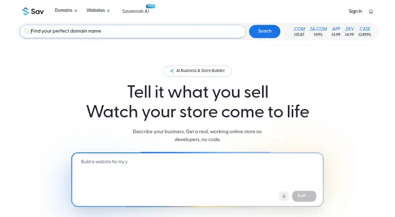 Sav.com's own site