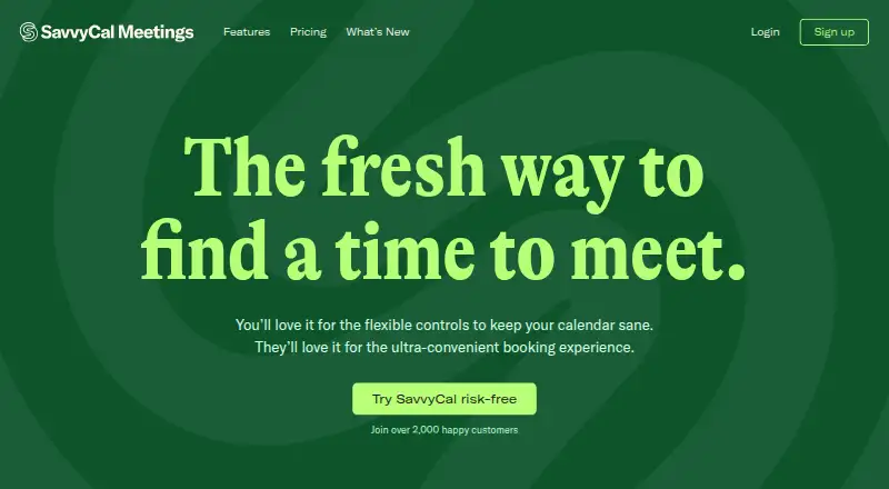SavvyCal's own site