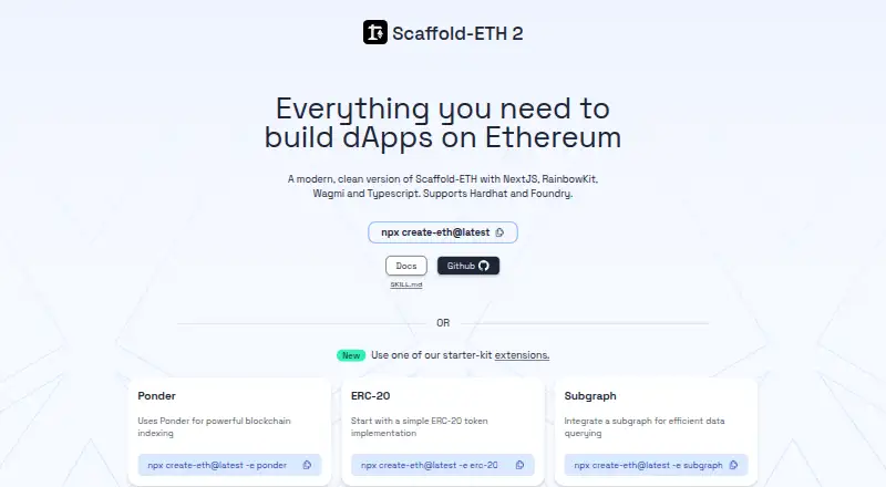 Scaffold-ETH 2's own site
