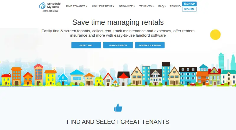 Schedule My Rent's own site