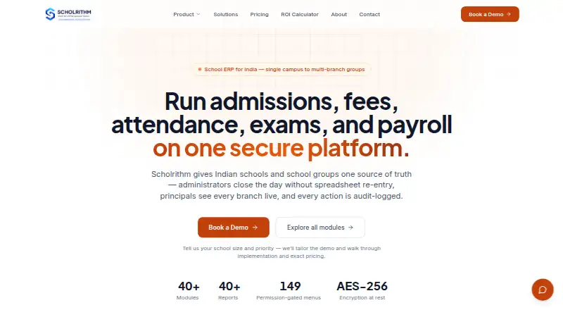 Scholrithm Attendance's own site