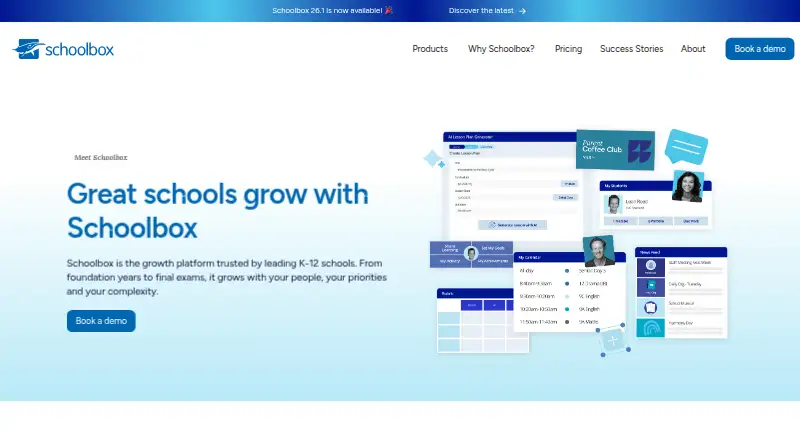 Schoolbox's own site