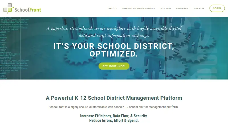 SchoolFront's own site