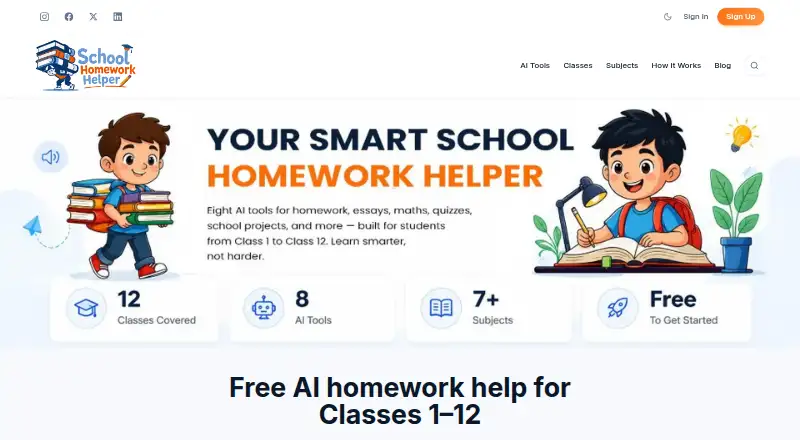 School Homework Helper's own site
