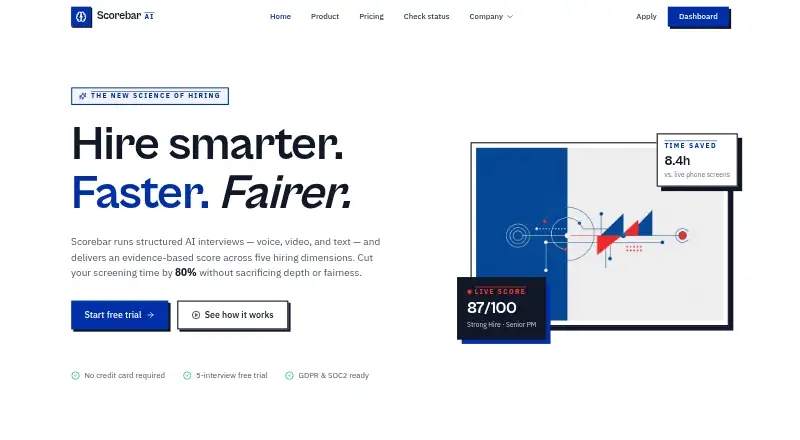 Scorebar AI's own site