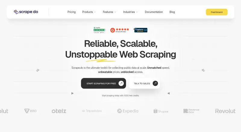 Scrape.do SERP API's own site