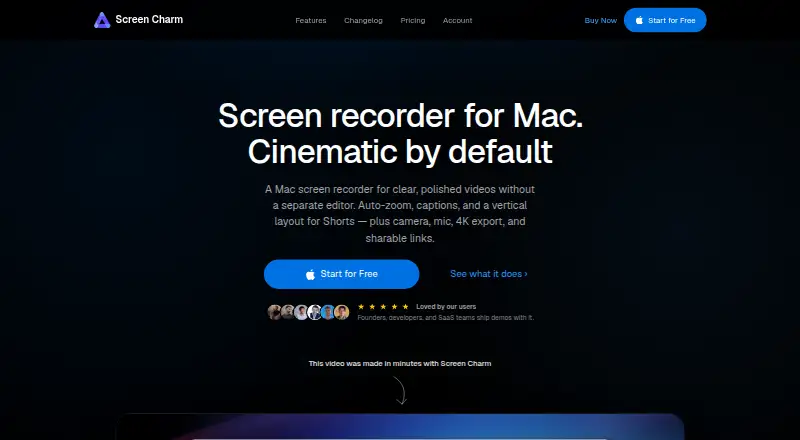Screen Charm's own site