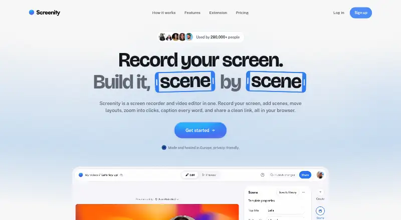 Screenity's own site