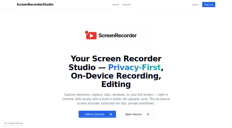 Screen Recorder Studio's own site