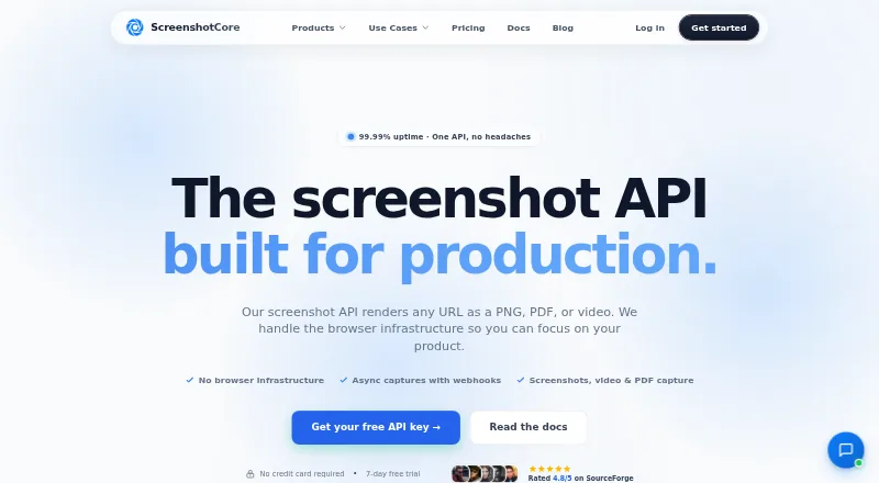 ScreenshotCore's own site